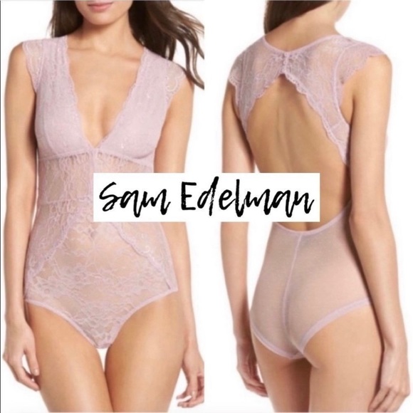 Sam Edelman Lace Dawn Pink Bodysuit - Picture 4 of 5